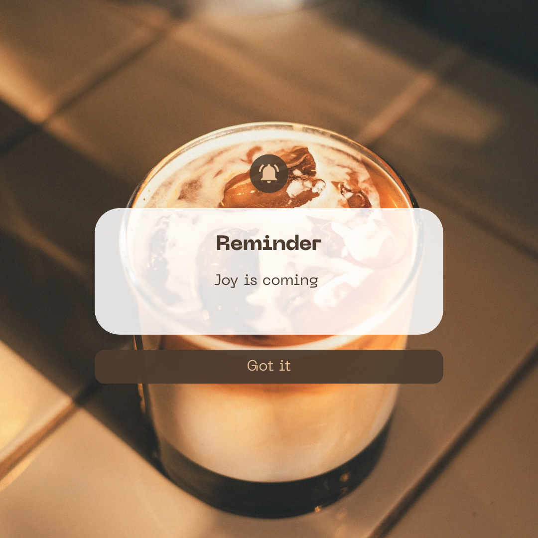Brown and white simple reminder instagram post